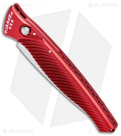 Piranha DNA Automatic Knife Red (3.25" Mirror) Piranha DNA Automatic Knife Red (3.25" Mirror) -Adventure Knife Shop Piranha DNA Auto Red Mirror BHQ 32969 jr spine