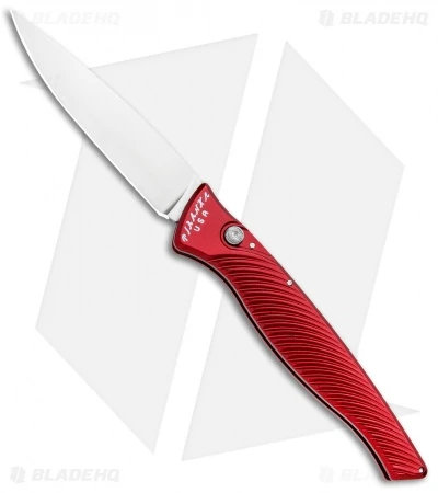 Piranha DNA Automatic Knife Red (3.25" Mirror) Piranha DNA Automatic Knife Red (3.25" Mirror) -Adventure Knife Shop Piranha DNA Auto Red Mirror BHQ 32969 jr