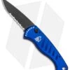 Piranha Fingerling Automatic Knife Blue Tactical (2.5" Black Serr)