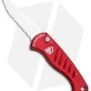 Piranha Fingerling Automatic Knife Red (2.5" Mirror Serr)