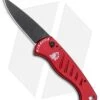 Piranha Fingerling Automatic Knife Red Tactical (2.5" Black)