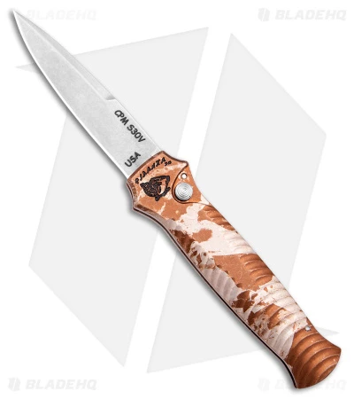 Piranha Mini-Guard Tactical Automatic Knife Desert Camo (2.9" Stonewash) Piranha Mini-Guard Tactical Automatic Knife Desert Camo (2.9" Stonewash) -Adventure Knife Shop Piranha Mini Guard Tactical Desert Camo Auto SW BHQ 50621 jr