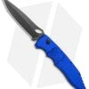 Piranha Mini Predator Blue Tactical Automatic Knife (3.5" Black)