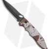 Piranha Mini Predator Desert Camo Tactical Automatic Knife (3.5" Black Plain)