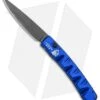 Piranha Virus Automatic Knife Blue Tactical (3.25" Black)