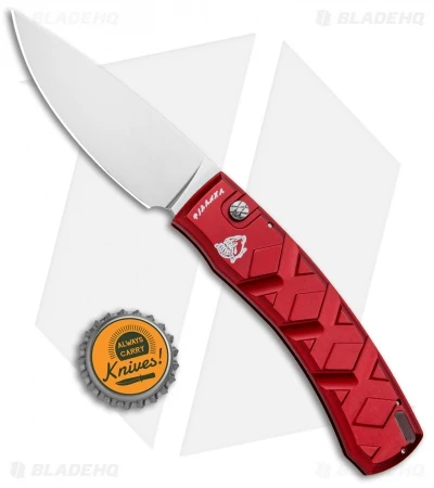 Piranha X Automatic Knife Red (3.3" Mirror) Piranha X Automatic Knife Red (3.3" Mirror) -Adventure Knife Shop Piranha X Auto Red Mirror BHQ 26291 jr bottlecap