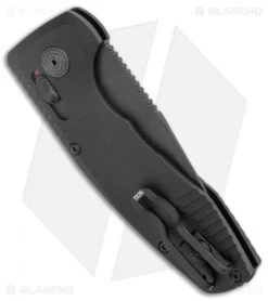 SOG Knives SOG-TAC AU Compact Automatic Knife Black (3" Black) -Adventure Knife Shop SOG Knives SOG TAC AU Compact Auto Black Black 15 38 07 57 BHQ 119252 jr side