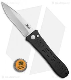 SOG Spec Elite II Automatic Knife (4" Satin) SE-61 -Adventure Knife Shop Sog spec elite ii large SE 61 BHQ 8484 dl size