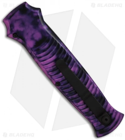 Piranha Bodyguard Automatic Plum Tactical (3.3" Black Plain) Piranha Bodyguard Automatic Plum Tactical (3.3" Black Plain) -Adventure Knife Shop piranha bodyguard plum tactical back
