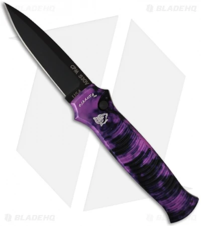 Piranha Bodyguard Automatic Plum Tactical (3.3" Black Plain) Piranha Bodyguard Automatic Plum Tactical (3.3" Black Plain) -Adventure Knife Shop piranha bodyguard plum tactical