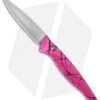 Piranha DNA Automatic Knife Pink Vein (3.25" Mirror)