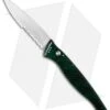 Piranha DNA Automatic Knife Green Marble (3.25" Mirror Serr)