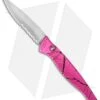 Piranha DNA Automatic Knife Pink Vein (3.25" Mirror Serr)