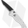 Piranha Fingerling Automatic Knife Silver Tactical (2.5" Black Serr)
