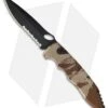 Piranha Mini Predator Desert Camo Tactical Automatic Knife (3.5" Black Serr)