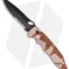 Piranha Predator Desert Camo Tactical Automatic Knife (4.1" Black Serr)
