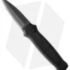 Piranha Prowler Tactical Black Automatic Knife (3.2" Black Plain)