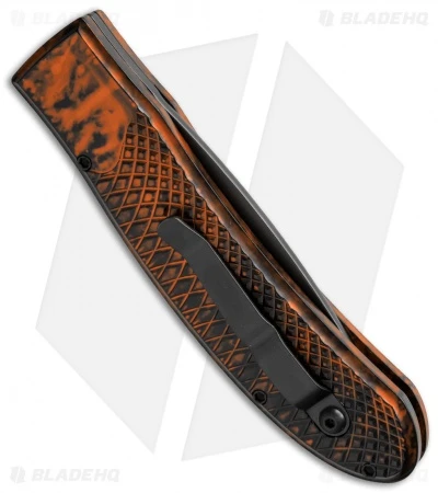 Piranha Toxin Automatic Knife Orange (3.75" Black) Piranha Toxin Automatic Knife Orange (3.75" Black) -Adventure Knife Shop piranha toxin orange tactical ser side cm 1