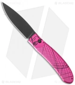 Piranha Toxin Automatic Knife Pink (3.75" Black)