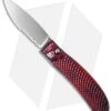 Piranha Toxin Automatic Knife Red (3.75" Mirror Serr)