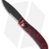 Piranha Toxin Automatic Knife Red (3.75" Black Serr)