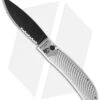 Piranha Toxin Automatic Knife Silver (3.75" Black Serr)