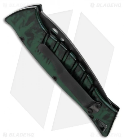 Piranha Amazon Automatic Knife Green Tactical (3.45" Black Serr) Piranha Amazon Automatic Knife Green Tactical (3.45" Black Serr) -Adventure Knife Shop piranha usa amazon green tactical serrated side