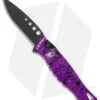 Piranha Amazon Automatic Knife Plum Tactical (3.45" Black)
