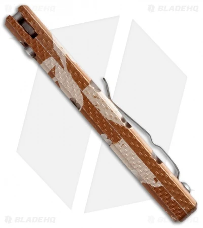 Piranha Virus Automatic Knife Desert Camo (3.25" Black) Piranha Virus Automatic Knife Desert Camo (3.25" Black) -Adventure Knife Shop piranha virus camo mirror plain spine