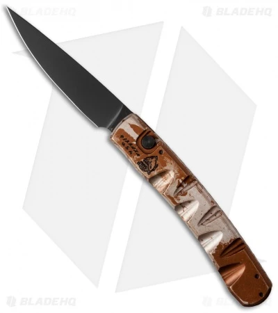 Piranha Virus Automatic Knife Desert Camo (3.25" Black) Piranha Virus Automatic Knife Desert Camo (3.25" Black) -Adventure Knife Shop piranha virus camo tactical plain
