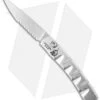 Piranha Virus Automatic Knife Silver (3.25" Mirror Serr)
