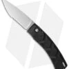 Piranha X Automatic Knife Black (3.3" Mirror Serr)