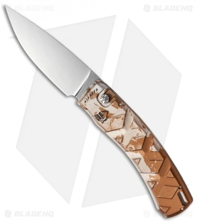 Piranha X Automatic Knife Desert Camo (3.3" Mirror) Piranha X Automatic Knife Desert Camo (3.3" Mirror) -Adventure Knife Shop piranha x camo mirror plain