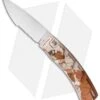 Piranha X Automatic Knife Desert Camo (3.3" Mirror Serr )