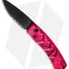 Piranha X Automatic Knife Pink Tactical (3.3" Black Serr)