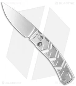 Piranha X Automatic Knife Silver (3.3" Mirror)