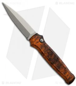 Piranha Prowler Orange Automatic Knife (3.2" Stonewash Plain)