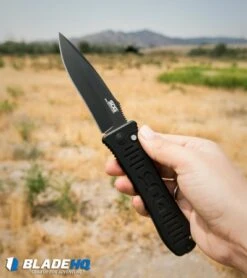 SOG Spec Elite II Automatic Knife (4" Black) SE-62 -Adventure Knife Shop sog spec elite ii se 62 BHQ 8486 dl