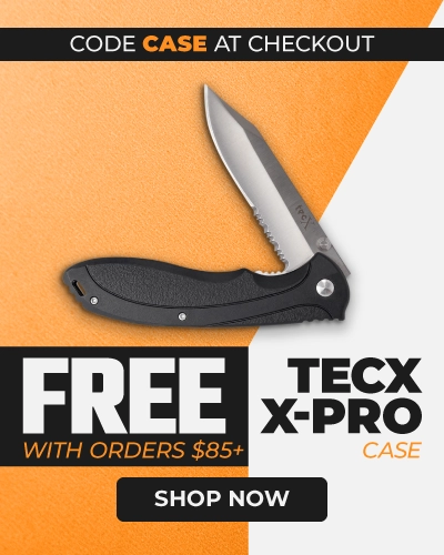 Adventure Knife Shop -Adventure Knife Shop FREE Case TecX X Pro GAW Web Deal